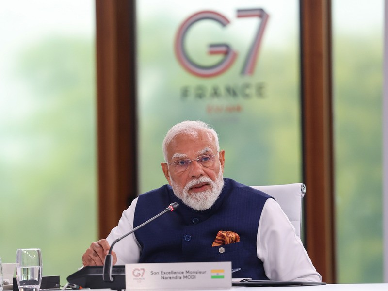 In Images: PM Modi addresses G7 Outreach Session in France