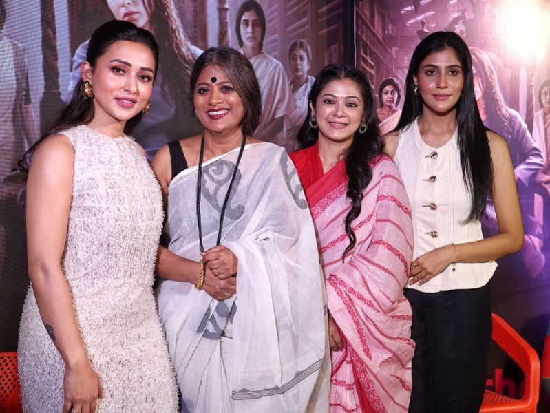 In Images: Mimi Chakraborty unveils exclusive Queens song, joins cast at Hoichoi press conference