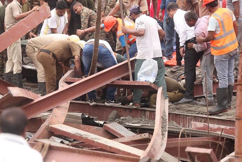 In Images: Warehouse roof collapses in Kolkata's Taratala area