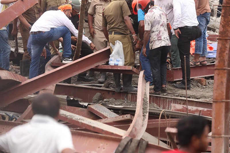 In Images: Warehouse roof collapses in Kolkata's Taratala area