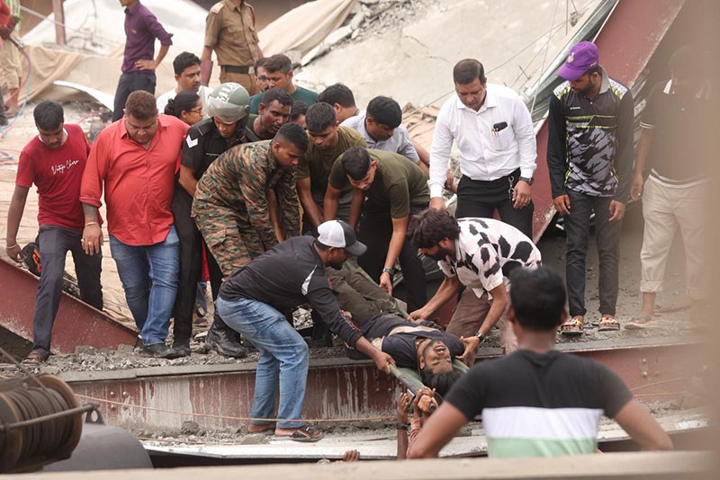 In Images: Warehouse roof collapses in Kolkata's Taratala area