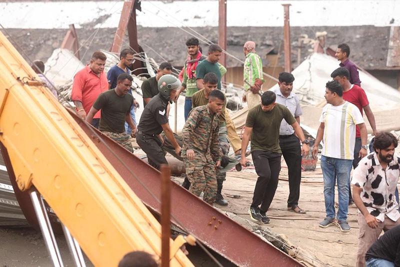 In Images: Warehouse roof collapses in Kolkata's Taratala area