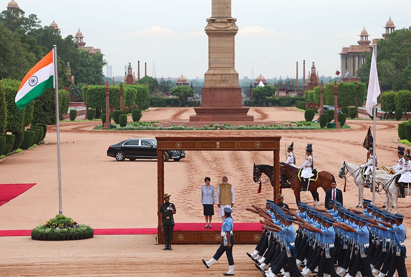 In Images: PM Modi rolls out grand welcome for Japan's PM Sanae Takaichi in New Delhi