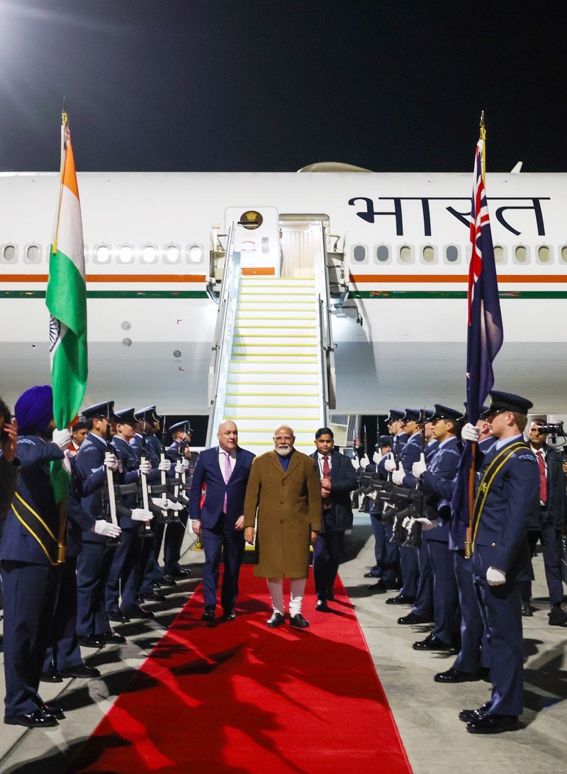 In Images: PM Modi makes maiden New Zealand visit on final leg of three-nation visit