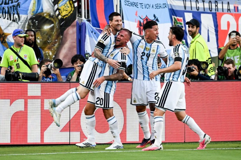 Argentina overcame Switzerland after extra time to secure a blockbuster FIFA World Cup semi-final against England.