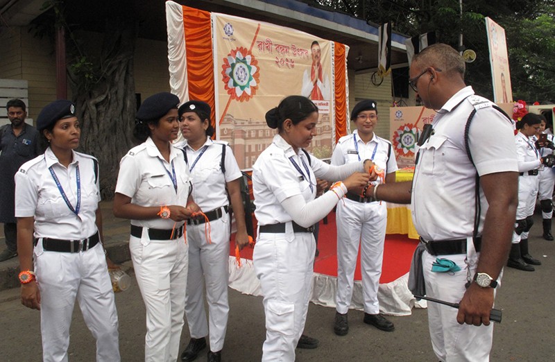 In Images: Kolkata Police women officers celebrate Rakhi
