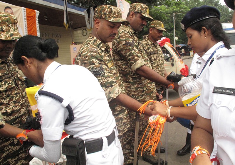 In Images: Kolkata Police women officers celebrate Rakhi
