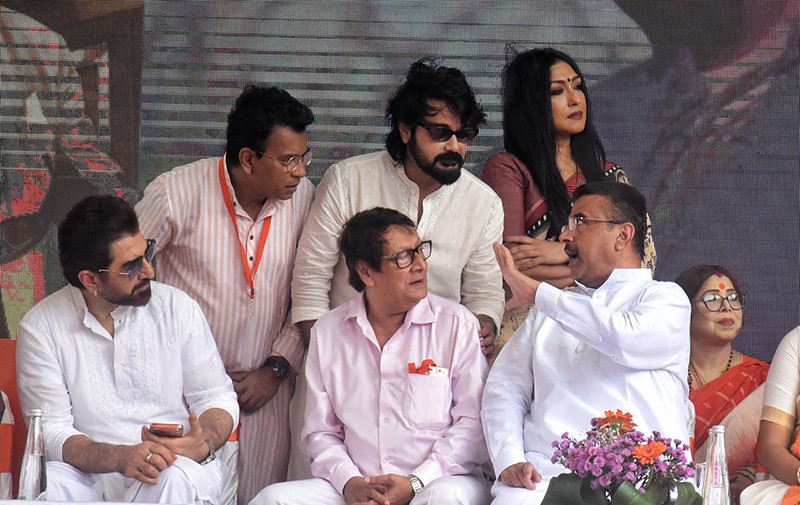 In Images: Stars unite to honour Uttam Kumar on his 100th birth anniversary; Bengal CM Suvendu Adhikari leads floral homage