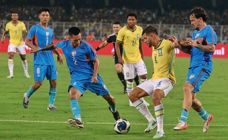 In Images: Brazil dominate India 4-0 in Kolkata friendly