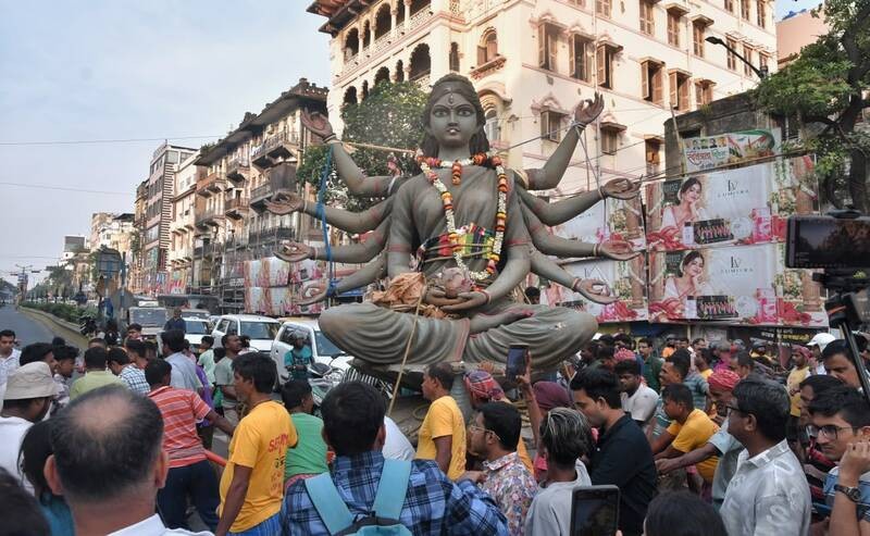 In Images: Chorebagan Durga idol immersed, ‘controversial’ pandal kept intact for SIT probe