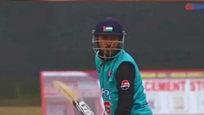 Cricketer summoned after using Palestinian flag during league match in Jammu and Kashmir