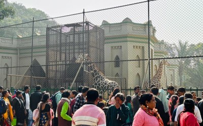 Kolkata's Alipore Zoo and Victoria Memorial experience massive, record-breaking crowds on New Year's Day