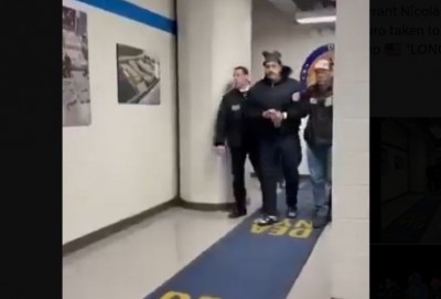 Video shows Venezuelan President Nicolas Maduro in US drug agency custody in New York