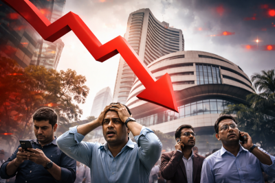 Bloodbath on Dalal Street! Sensex crashes, Nifty slips below 25,500 as key stocks bleed