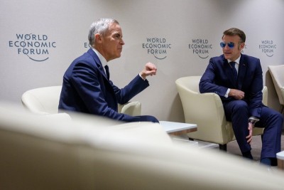 Carney, Macron reaffirm Arctic, Ukraine support in Davos meeting