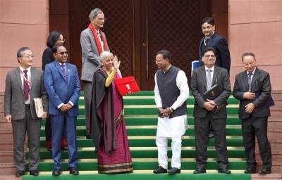 In images: Finance Minister Nirmala Sitharaman presents Union Budget 2026