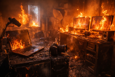 Jharkhand YouTuber sets home studio on fire; family rescued, equipment worth over Rs. 10 lakh destroyed