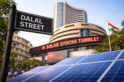 Dalal Street shaken! Trump’s 126% solar duty triggers massive crash in Indian solar stocks