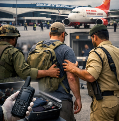 Security alert at Srinagar Airport: Two US nationals detained after satellite phone found in luggage