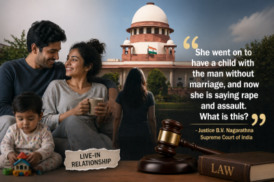 'Had a child together, now alleges rape': SC says consensual live-in breakup is not a crime