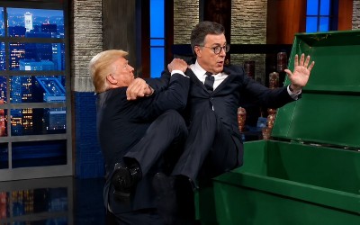 Trump’s AI ‘dumpster drop’ turns Colbert's 'Late Show' finale into internet spectacle