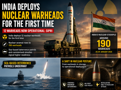 Big nuclear shift? SIPRI says India has deployed 12 warheads for first time