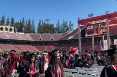 ‘Free Palestine’ chants erupt as students protest during Google CEO Sundar Pichai’s Stanford address