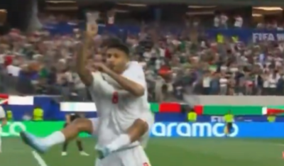 'Gun gesture': World Cup erupts in controversy as Iranian footballer's celebration goes viral