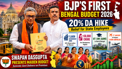 20% DA hike, 1 lakh jobs, IIT-IIM-AIIMS: BJP's first Bengal budget unveils mega promises