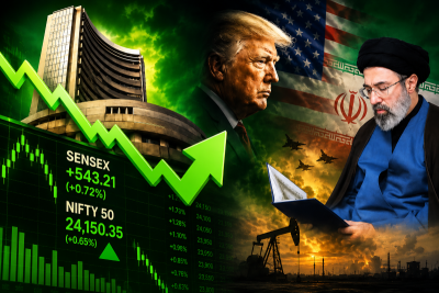 Sensex defies war fears! Indian markets surge even as US-Iran conflict reignites