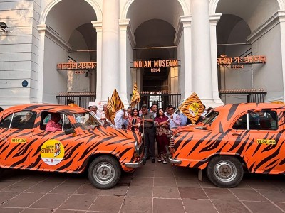 In Images: Tiger Taxis Flagged Off in Kolkata on the eve of International Tiger Day