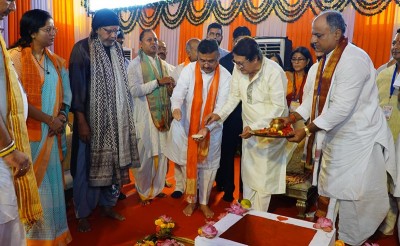 In Images: West Bengal CM Suvendu Adhikari lays foundation stone for ₹25-crore Uttam Kumar Film Centre