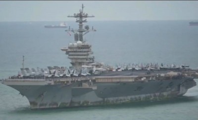 After months of Hormuz deployment, USS Abraham Lincoln docks in Thailand covered in rust