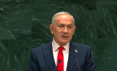 Several delegates walk out as Netanyahu takes UN stage; Israeli PM fires back