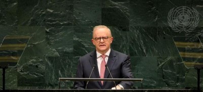 ‘We can only do it together’: Albanese calls for global action on climate, AI