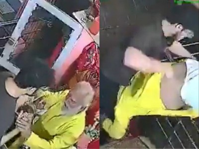 Priest thrashed over Loud Bhajans at Jaipur temple, CCTV captures attack