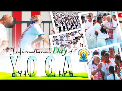PM Modi participates in 11th International Yoga Day celebrations in Visakhapatnam