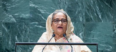 Shun path of confrontation and work together for the SDGs, urges Bangladesh leader