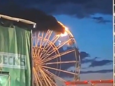 Germany: Twenty hurt after Ferris wheel at music festival catches fire