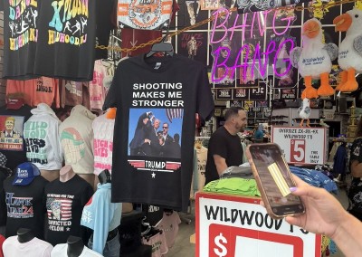 Chinese online markets are flooding with Donald Trump attack t-shirts just hours after shooting