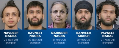 Canada: Police arrest five Punjab-origin people for suspected drug, arms smuggling