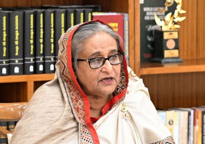 Sheikh Hasina hints at US role in toppling her government in undelivered speech