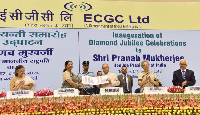 President of India inaugurates Diamond Jubilee celebrations of ECGC