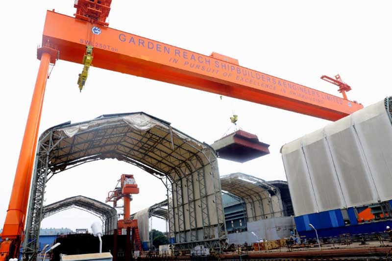 GRSE commissions 250 ton Goliath crane in Kolkata