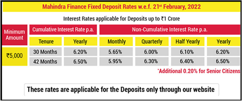 Mahindra Finance launches Special Deposit Schemes for digitally affluent customers