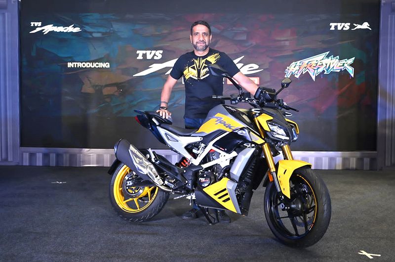 TVS Motor Company launches TVS Apache RTR 310 in West Bengal