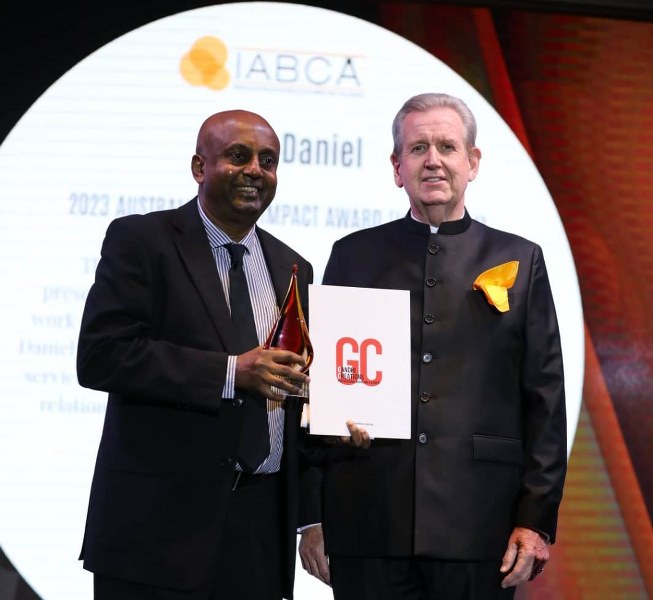 India Vision Institute CEO Vinod Daniel wins IABCA Social Impact Award