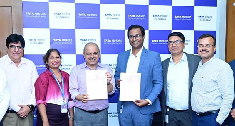 Tata Power Renewable Energy, Tata Motors sign MoU to set up 200 fast-charging stations for electric commercial vehicles