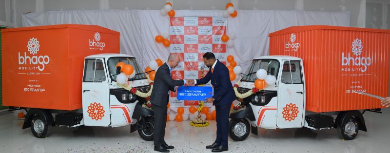 Honda Power Pack Energy India, Bhago Mobility partner for green fleet services in EV segment