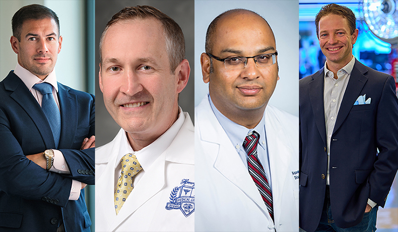 From left: Daniel Hafez, Washington University of Saint Louis; Jason Davis, Henry Ford Hospital; Naveen Pokala, MU Health Care; Robert J. Webster III, Professor at Vanderbilt University